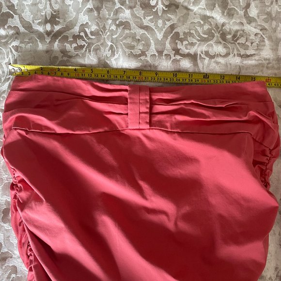 Lynne coral pink ruched skirt - Picture 4 of 6